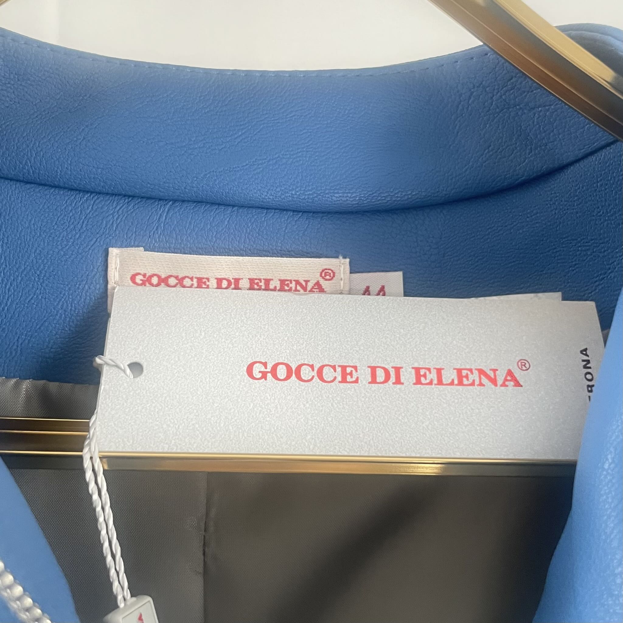 Giacca ecopelle Gocce di Elena